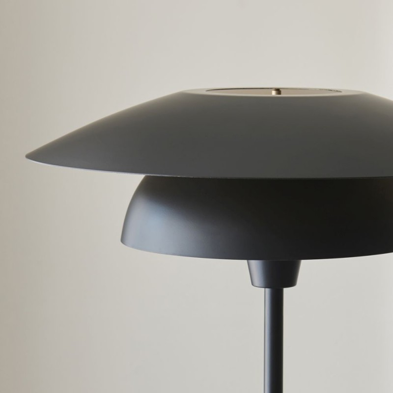 Endon-121069 - Lyon - Matt Black & Satin Brass Floor Lamp