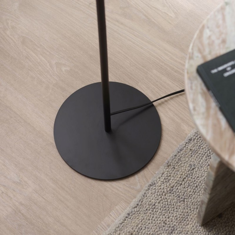 Endon-121069 - Lyon - Matt Black & Satin Brass Floor Lamp