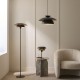 Endon-121069 - Lyon - Matt Black & Satin Brass Floor Lamp