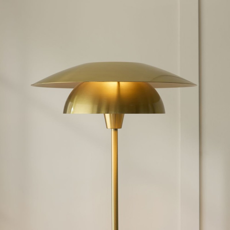 Endon-121070 - Lyon - Satin Brass Floor Lamp