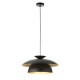 Endon-121071 - Lyon - Matt Black & Satin Brass Pendant