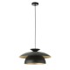 Endon-121071 - Lyon - Matt Black & Satin Brass Pendant