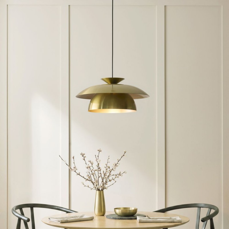Endon-121072 - Lyon - Satin Brass Pendant