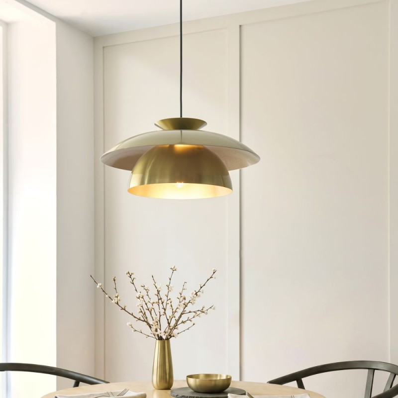 Endon-121072 - Lyon - Satin Brass Pendant