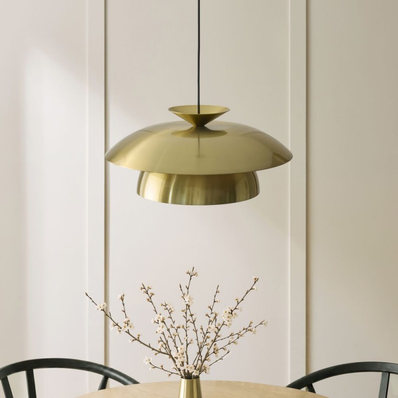 Endon-121072 - Lyon - Satin Brass Pendant