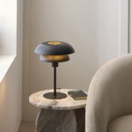 Lyon - Matt Black & Satin Brass Table Lamp