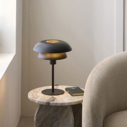Lyon - Matt Black & Satin Brass Table Lamp