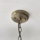 Endon-121210 - Harborne - Antique Brass Pendant with Clear Ribbed Glass