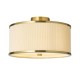 Endon-121988 - Lexi - Brushed Aged Brass Semi Flush with Ivory Shade