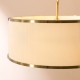 Endon-121989 - Lexi - Brushed Aged Brass 3 Light Pendant with Ivory Shade
