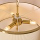 Endon-121989 - Lexi - Brushed Aged Brass 3 Light Pendant with Ivory Shade