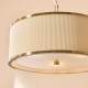 Endon-121989 - Lexi - Brushed Aged Brass 3 Light Pendant with Ivory Shade