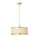Endon-121989 - Lexi - Brushed Aged Brass 3 Light Pendant with Ivory Shade