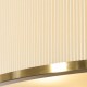 Endon-121990 - Lexi - Brushed Aged Brass 5 Light Pendant with Ivory Shade