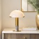 Endon-122008 - Hansel - Grey Marble & Warm Brass Table Lamp with White Opal Glass