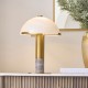 Endon-122008 - Hansel - Grey Marble & Warm Brass Table Lamp with White Opal Glass