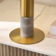 Endon-122008 - Hansel - Grey Marble & Warm Brass Table Lamp with White Opal Glass