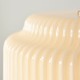 Endon-122052 - Evora - Brushed Aged Brass Pendant with Opal Ribbed Glass ∅ 34 cm