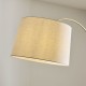 Endon-122264 - Carlson XL - Warm Brass Floor Lamp with Natural Linen Shade