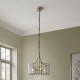 Endon-122554 - Antalya - Antique Brass 3 Light Pendant with Clear Glass