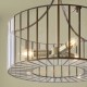 Endon-122554 - Antalya - Antique Brass 3 Light Pendant with Clear Glass