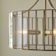 Endon-122554 - Antalya - Antique Brass 3 Light Pendant with Clear Glass