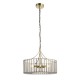 Endon-122555 - Antalya - Antique Brass 5 Light Pendant with Clear Glass