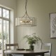 Endon-122555 - Antalya - Antique Brass 5 Light Pendant with Clear Glass