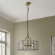 Endon-122555 - Antalya - Antique Brass 5 Light Pendant with Clear Glass
