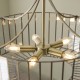 Endon-122555 - Antalya - Antique Brass 5 Light Pendant with Clear Glass