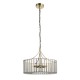 Endon-122555 - Antalya - Antique Brass 5 Light Pendant with Clear Glass