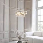 Venice - Brushed Aged Brass 6 Light Centre Fitting with Clear Textured Glass
