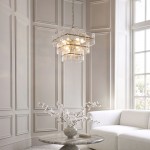 Venice - Brushed Aged Brass 10 Light Centre Fitting with Clear Textured Glass