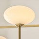 Endon-122758 - Ottowa - Brushed Aged Brass 5 Light Semi Flush with Opal Glass