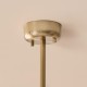 Endon-122758 - Ottowa - Brushed Aged Brass 5 Light Semi Flush with Opal Glass