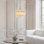 Venice - Brushed Aged Brass 4 Light Centre Fitting with White Textured Glass