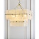 Endon-122773 - Venice - Brushed Aged Brass 4 Light Centre Fitting with White Textured Glass