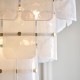 Endon-122775 - Venice - Brushed Aged Brass 10 Light Centre Fitting with White Textured Glass