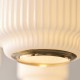 Endon-122785 - Evora - Brushed Aged Brass 5 Light Centre Fitting with Opal Ribbed Glass
