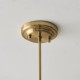 Endon-122785 - Evora - Brushed Aged Brass 5 Light Centre Fitting with Opal Ribbed Glass