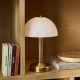 Endon-122788 - Bridport - Warm Brass Rechargeable Table Lamp with Matt Opal Glass