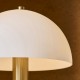 Endon-122788 - Bridport - Warm Brass Rechargeable Table Lamp with Matt Opal Glass