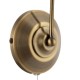 Wall Lights - Petal - Antique Brass & Matt Opal Glass Single Wall Lamp Endon-124-1WBAB - Petal - Antique Brass & Matt Opal Glass Single Wall Lamp