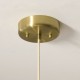 Endon-124380 - Isabella Grand - Brushed Aged Brass Pendant with Vintage White Gathered Scalloped Edge Shade