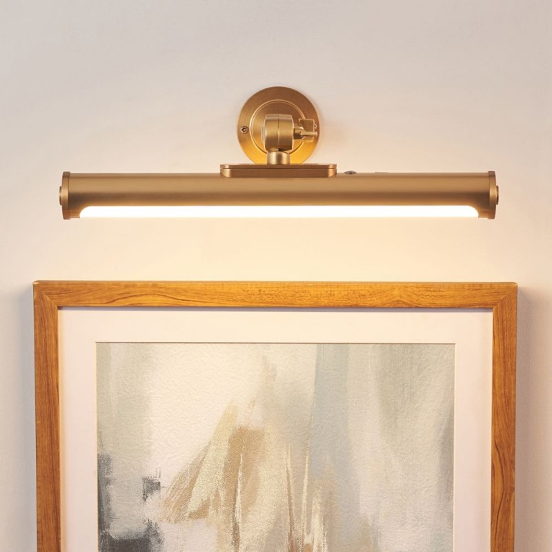 Endon-124632 - Kas - Warm Brass USB Rechargeable Picture Light