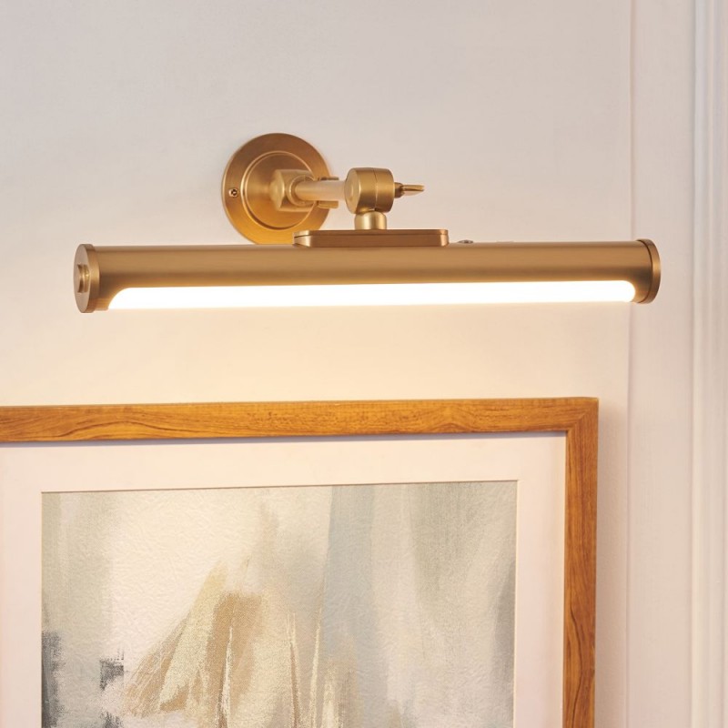 Endon-124632 - Kas - Warm Brass USB Rechargeable Picture Light