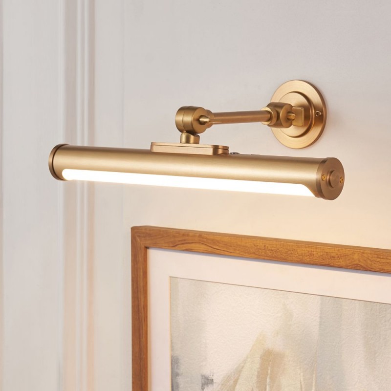 Endon-124632 - Kas - Warm Brass USB Rechargeable Picture Light