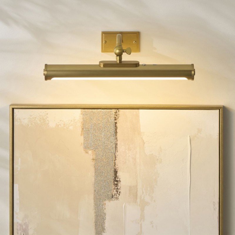 Endon-124633 - Maris - Warm Brass USB Rechargeable Picture Light