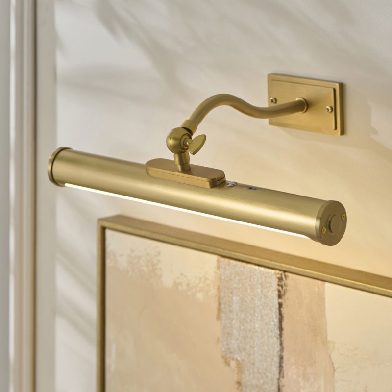 Endon-124633 - Maris - Warm Brass USB Rechargeable Picture Light