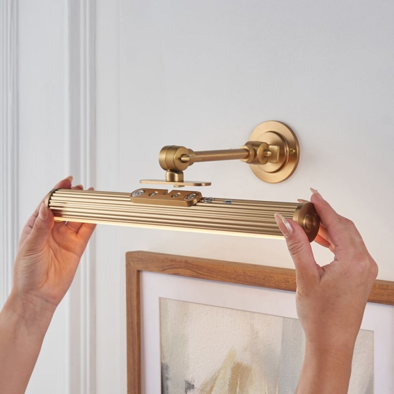 Endon-124634 - Cirali - Warm Brass USB Rechargeable Picture Light